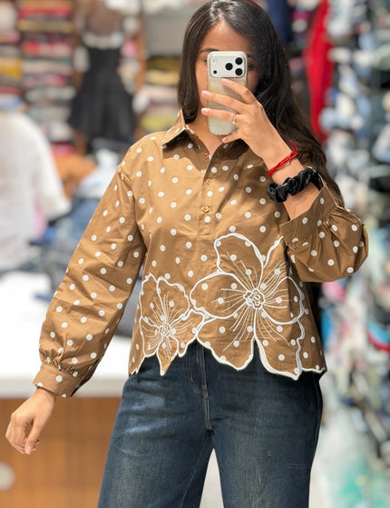 Blossom Dot Detail Shirt