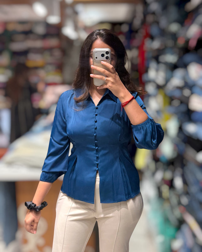 Sculpted Pleat Blouse
