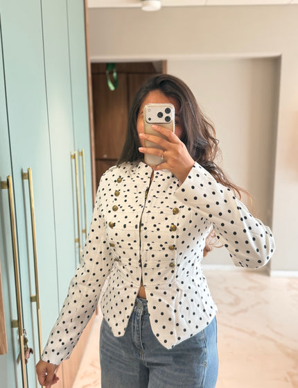 Mandarin Polka Dot Jacket