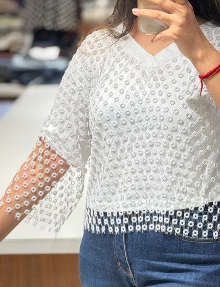Serene Fringe Dazzle Top