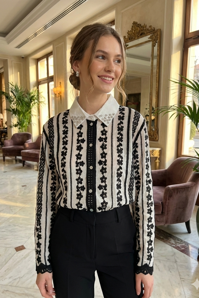 Signature Diamond Studded Shirt