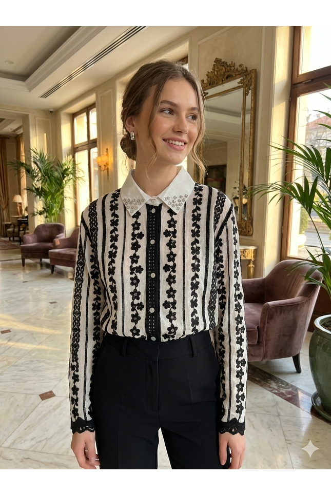 Signature Diamond Studded Shirt