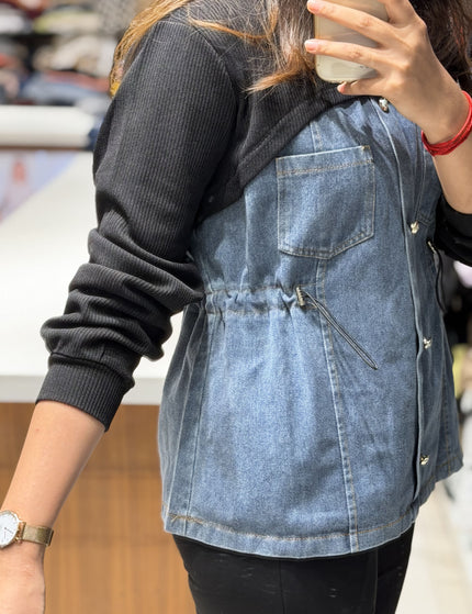 Monaco Denim Knit Top