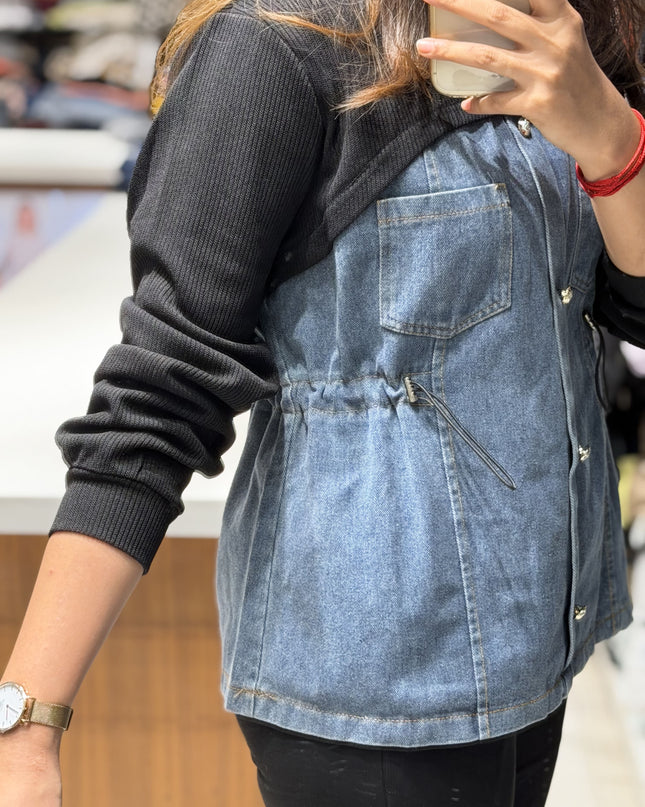 Monaco Denim Knit Top
