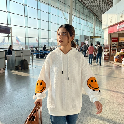 Smile Knit Hoodie