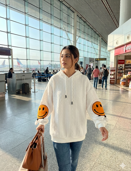 Smile Knit Hoodie