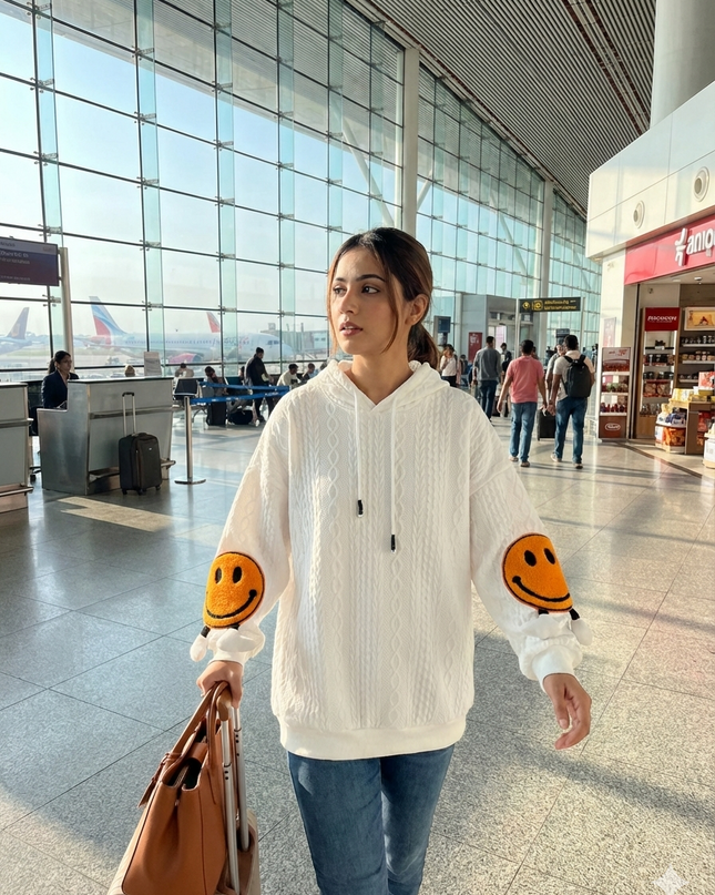 Smile Knit Hoodie