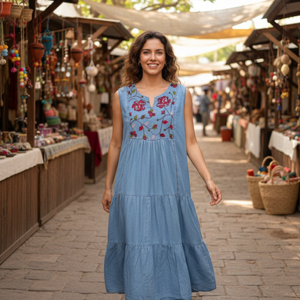 Rosevine Denim Dress