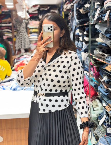 Polka Affair Dress – Free Size (M to 3XL)