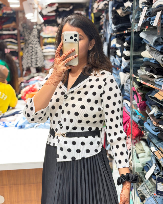 Polka Affair Dress – Free Size (M to 3XL)
