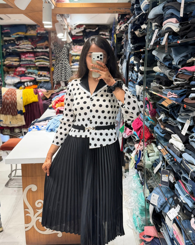 Polka Affair Dress – Free Size (M to 3XL)