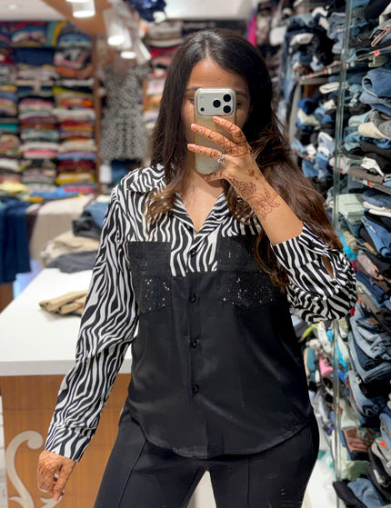 Zebra Sequin Shirt