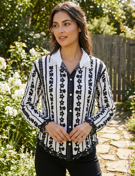 Signature Diamond Studded Shirt