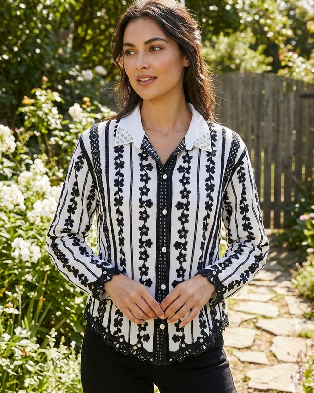 Signature Diamond Studded Shirt