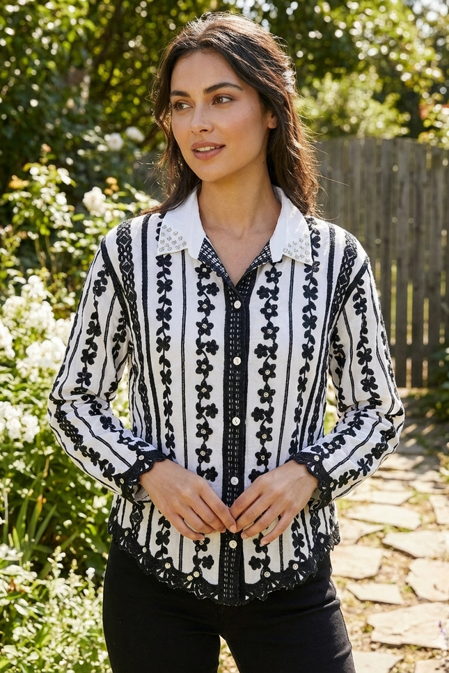 Signature Diamond Studded Shirt