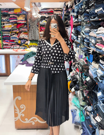 Polka Affair Dress – Free Size (M to 3XL)