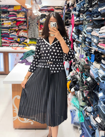 Polka Affair Dress – Free Size (M to 3XL)
