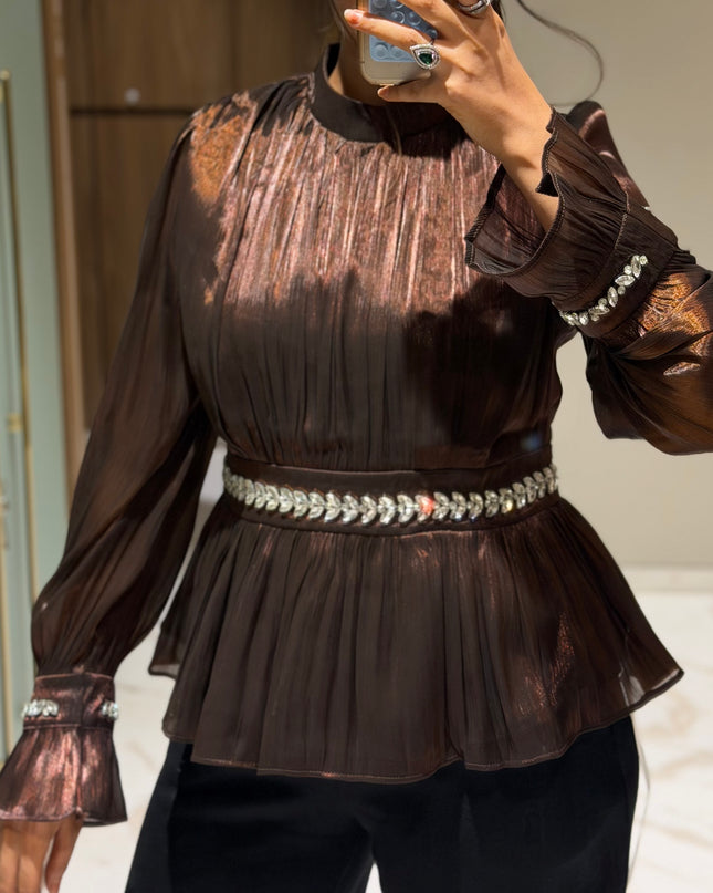 Eclipse Glam Cinch Top