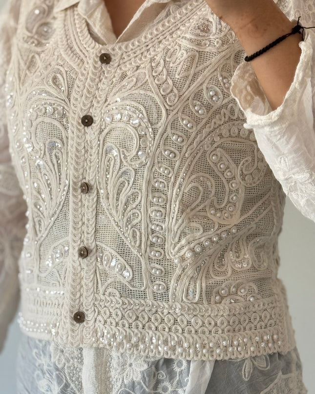 Vintage Vest Shirt Set
