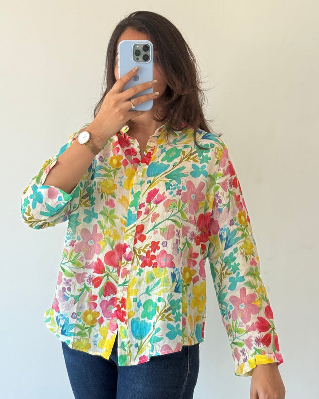 Summer Paper Linen Printed Shirts