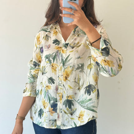 Summer Paper Linen Printed Shirts