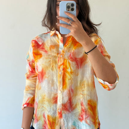 Summer Paper Linen Printed Shirts