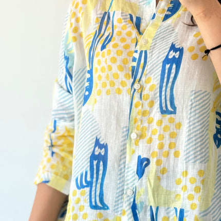 Summer Paper Linen Printed Shirts