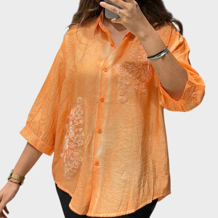 Soft Cotton Floral Panel Shirt