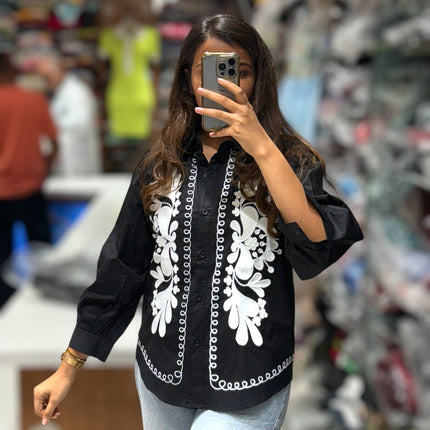 Cotton Embroidered Shirt