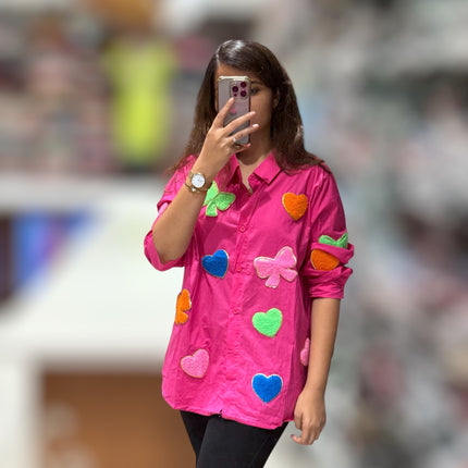 Multicolor Patch Shirt