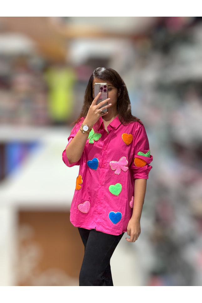 Multicolor Patch Shirt