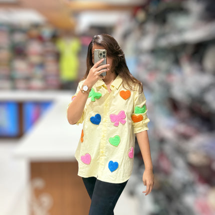 Multicolor Patch Shirt
