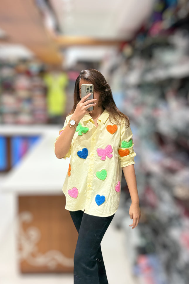 Multicolor Patch Shirt
