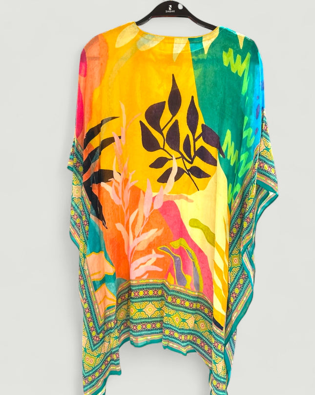 Abstract Multicolor Kaftan