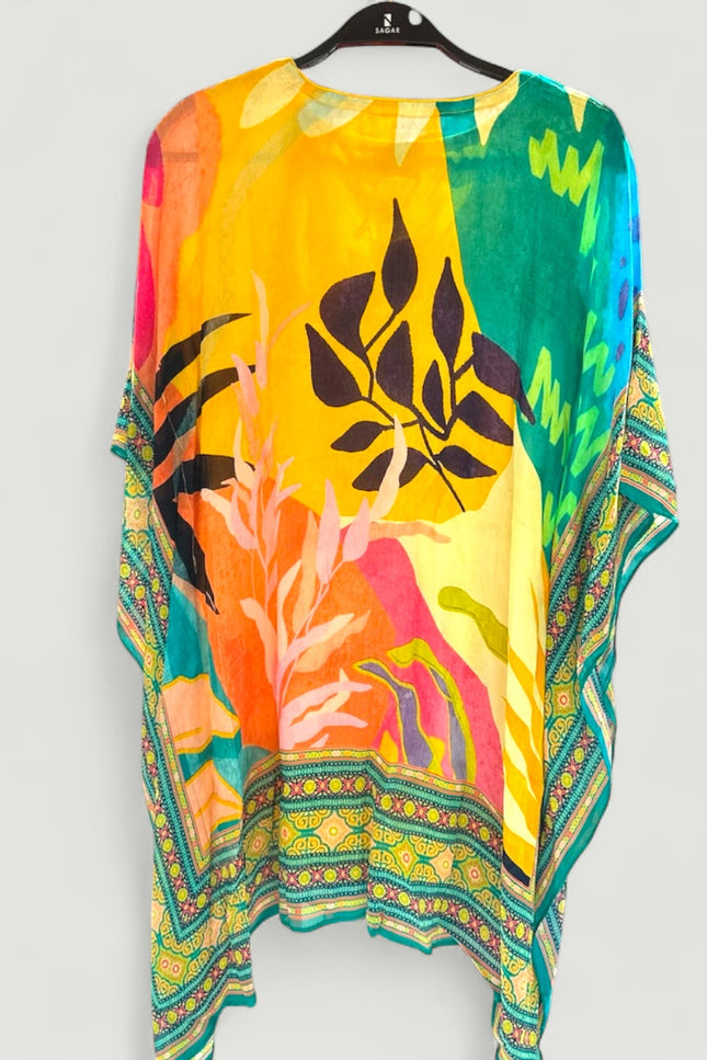 Abstract Multicolor Kaftan