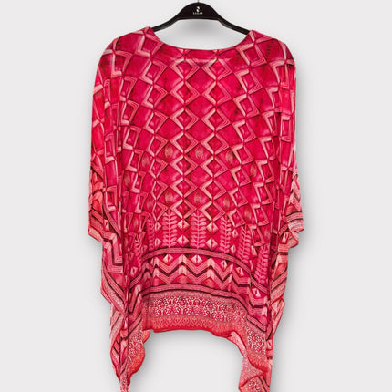 Printed Pink Ethnic Kaftan