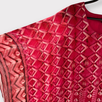 Printed Pink Ethnic Kaftan