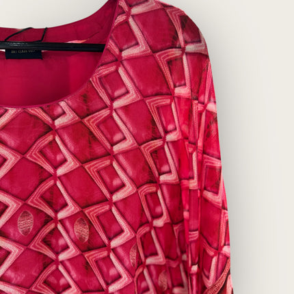 Printed Pink Ethnic Kaftan