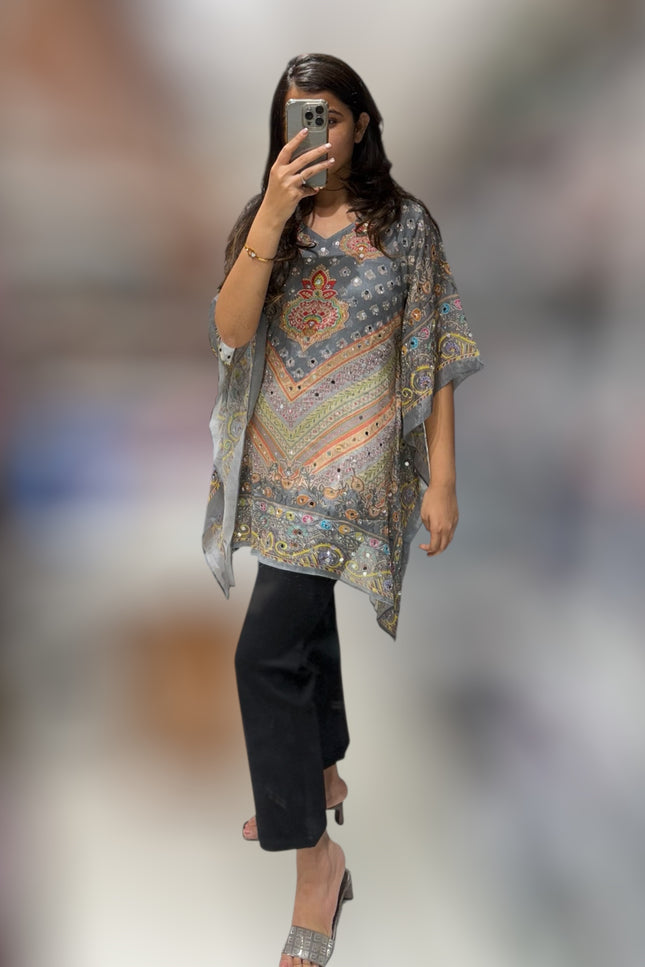 Boho Grey Mirror Kaftan