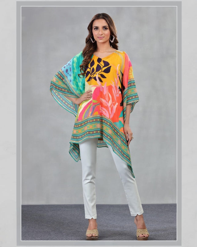 Abstract Multicolor Kaftan