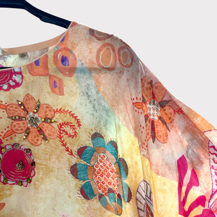 Peach Pink Bohemian Kaftan