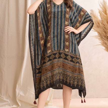 Luxe Tribal Print Kaftan