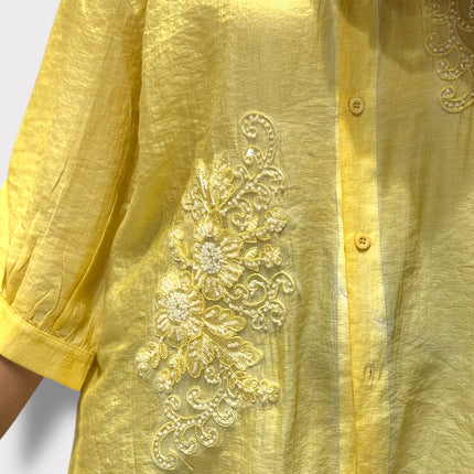Soft Cotton Floral Panel Shirt