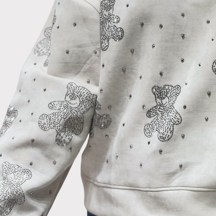 Stylish Teddy Motif Sweatshirt