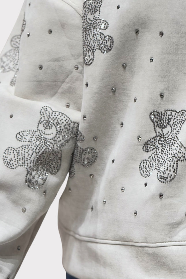 Stylish Teddy Motif Sweatshirt
