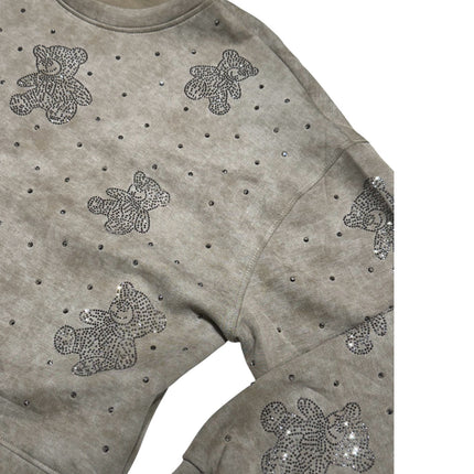 Stylish Teddy Motif Sweatshirt