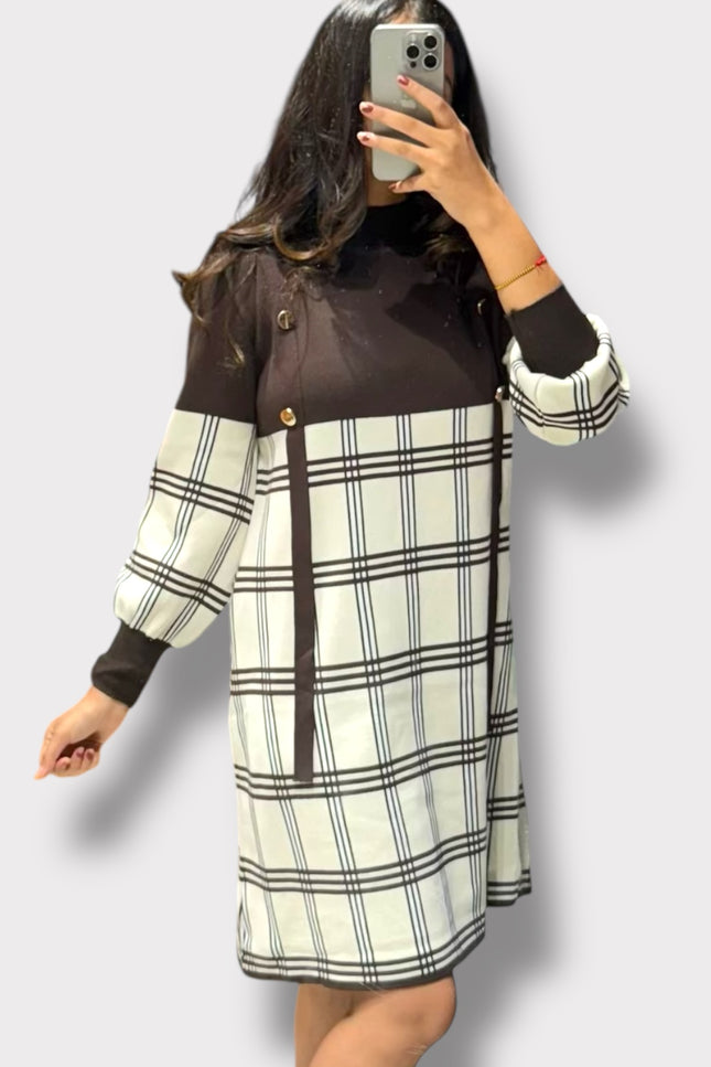 Classic Check Knit Dress