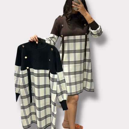 Classic Check Knit Dress