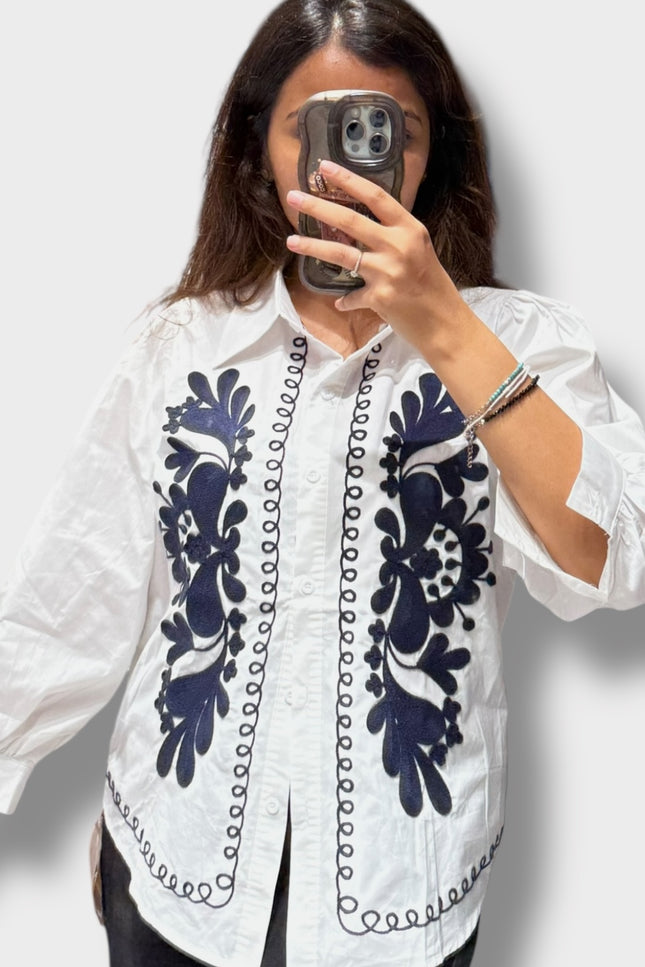 Cotton Embroidered Shirt