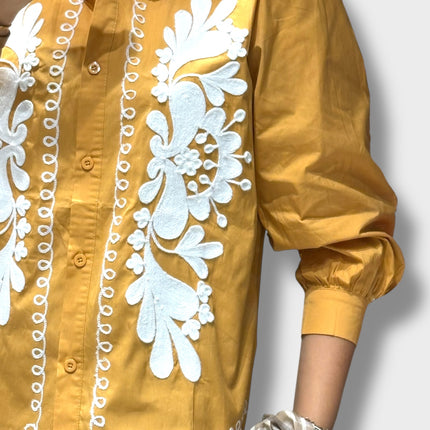 Cotton Embroidered Shirt